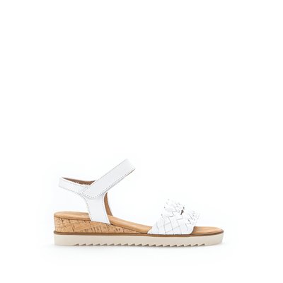 Sandales en cuir à talon compensé GABOR