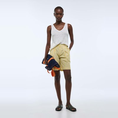 Short rayé en coton MONOPRIX