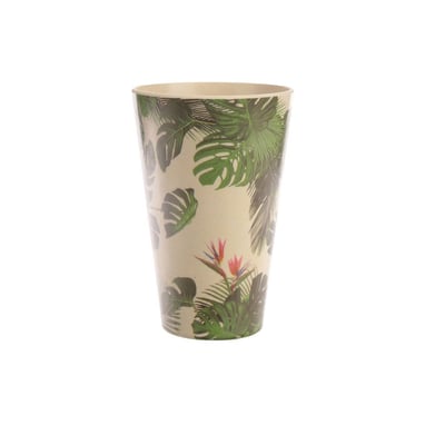 Verre motif plantes tropicales EDEN