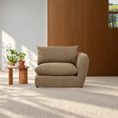 Angle droit modulable en tissu texturé  LEOPOLD BERAH GETAH