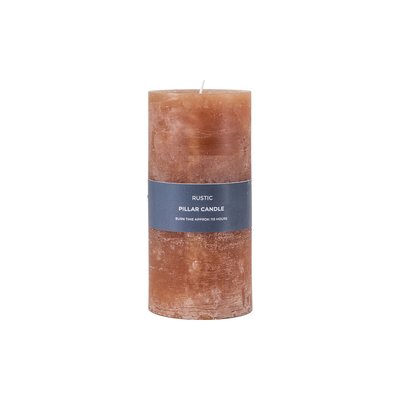 18cm Pillar Candle Rustic Amber SO'HOME