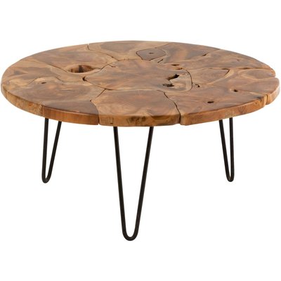 Table basse en teck, ronde, Hardin JOLIPA