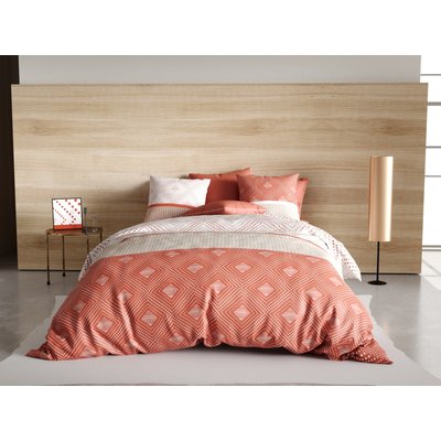 Parure housse de couette imprimée avec taie(s) coton, Kayle ATELIER DU COTON
