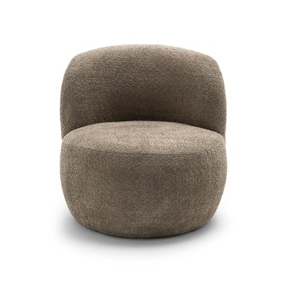 Fauteuil rond en tissu bouclette - Mo DRAWER