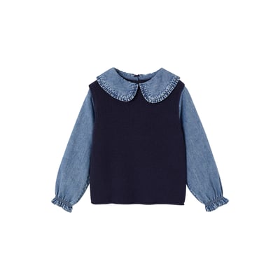 Pull col claudine VERTBAUDET