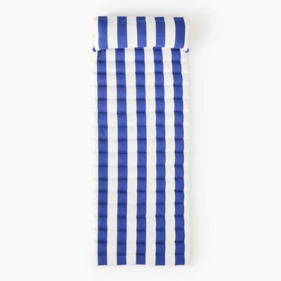 Matelas à rouler avec coussin imprimé rayures, 60x180cm, 100% coton MONOPRIX