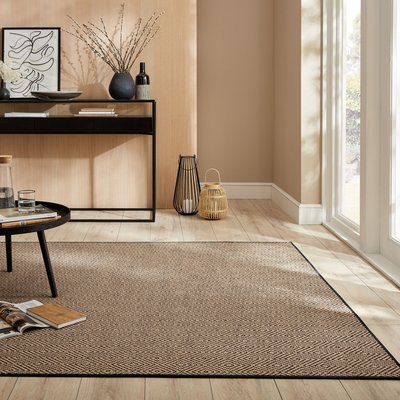 Tapis geometric en jute DIAMOND FLAIR RUGS
