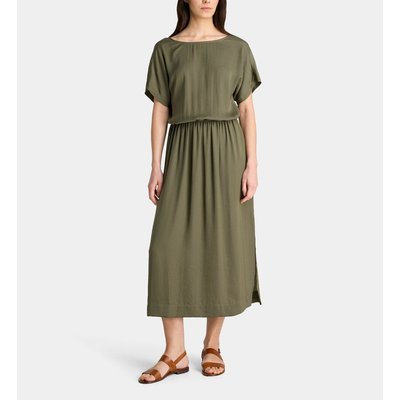Robe Longue Fluide Catalane Satl Satinée Recyclée GALERIES LAFAYETTE