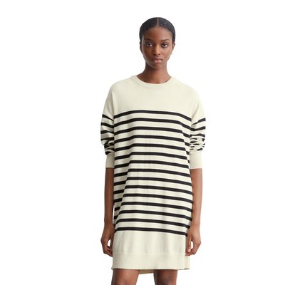 Robe en tricot rayée relaxed en Soft Cotton Stretch MARC O’POLO DENIM