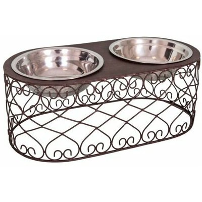 Porte gamelles + 2 gamelles inox 40x20x15cm WADIGA