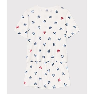 Pyjashort en coton manches courtes PETIT BATEAU