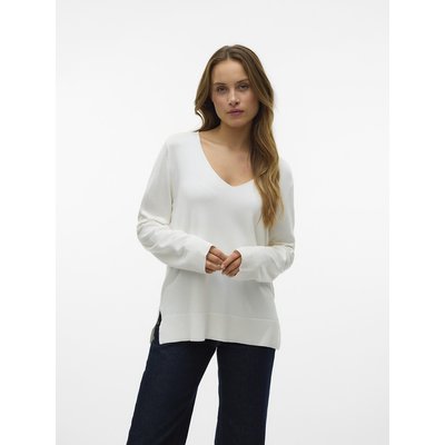 Maglione in maglia fine, scollo a V VERO MODA