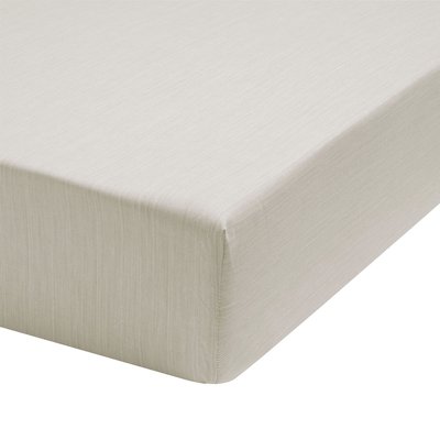 Drap housse fines rayures en bambou, ÉCORCE ORIGIN