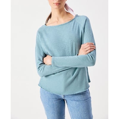 Sonoma Boat Neck T-Shirt with Long Sleeves AMERICAN VINTAGE