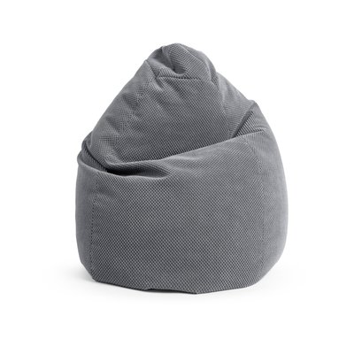 Pouf interieur poire velours COMODO BEAN XL MAGMA HEIMTEX