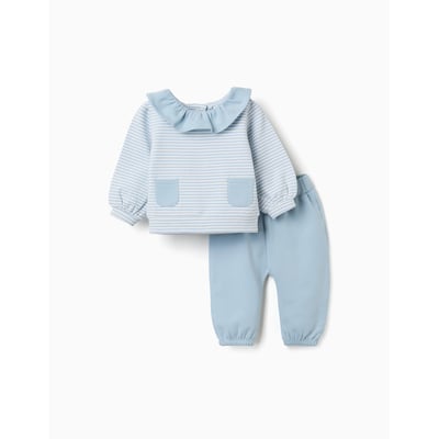 Ensemble de jogging en coton peigné avec volants ZIPPY