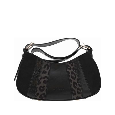 Sac porté épaule léopard FUCHSIA