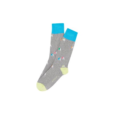 Chaussettes en coton imprimé Boat ARTHUR