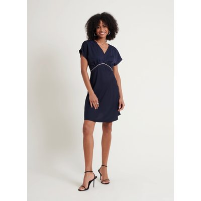 Robe courte V strassée BELLA NAF NAF