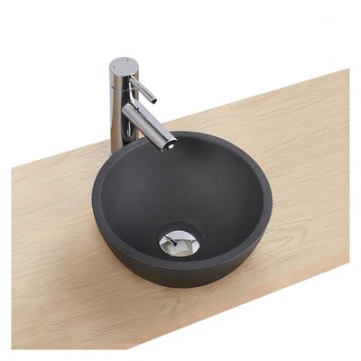 Vasque lave-mains à poser ronde en béton gris 26cm SOHO MOB IN