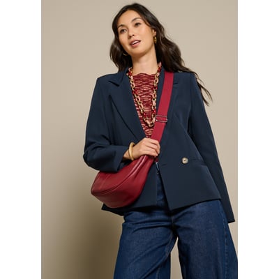 Sac croissant bandoulière tissée LOLALIZA