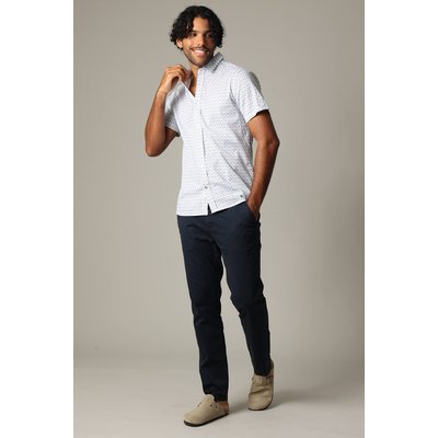 Chemise en popeline à manches courtes avec motif géométrique effet mosaïque DARRONI DEELUXE