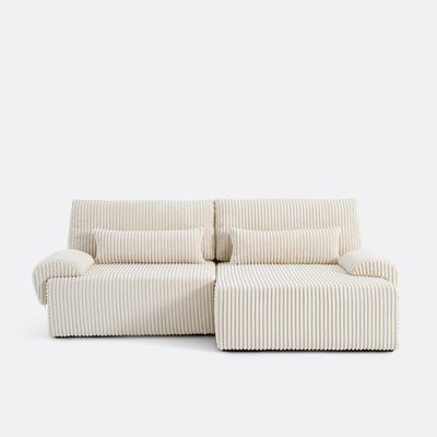 Canapé d'angle convertible velours côtelé XL MAONA LA REDOUTE INTERIEURS