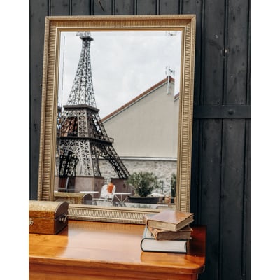 Miroir ancien au cadre doré Georges N°1250 - Bon état DEBONGOUT