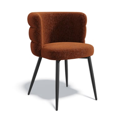 Lot de 2 chaises en velours texturé CHELSEA SIA HOME