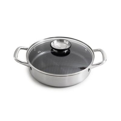 Sautoir 28cm triplex avec couvercle - "BlackSteel" GAM HOTEL