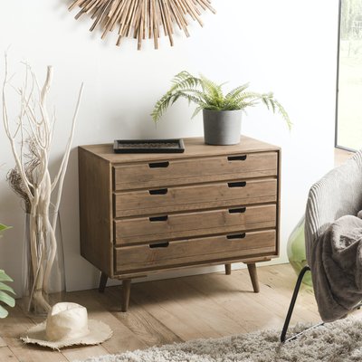 Commode en bois 4 tiroirs style scandinave LIMA PIER IMPORT