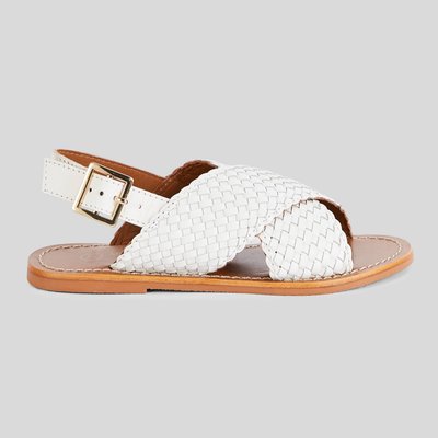 Sandales tressées en cuir responsable MONOPRIX