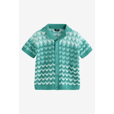 Polo manches courtes en crochet et col revers NEXT