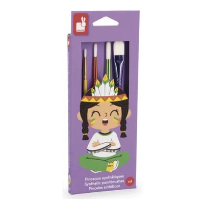 Pinceaux synthetiques X 4 -  - Juratoys JURATOYS