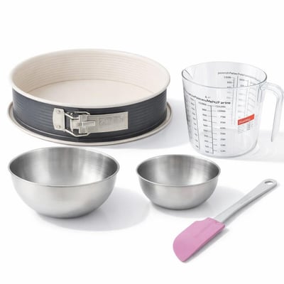 Set de 5 ustensiles de pâtisserie moule à gâteaux bol spatule ZENKER