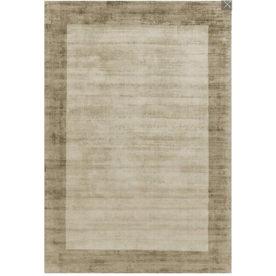 Tapis fait main uni à bordures LAME NOVATREND