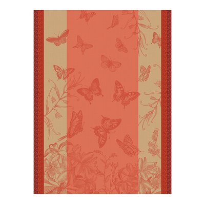 Torchon en Coton, JARDIN DES PAPILLONS LE JACQUARD FRANCAIS