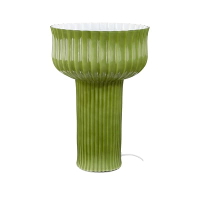 Lampe à poser en verre strié, NEMONE C-CREATION