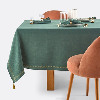 Tischdecke Kumla, Baumwollmusselin mit Stickerei LA REDOUTE INTERIEURS
