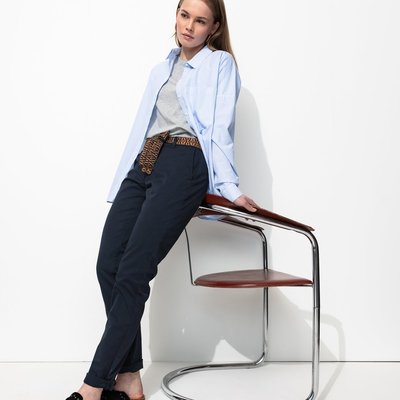 Pantalon chino ceinturé PROMOD