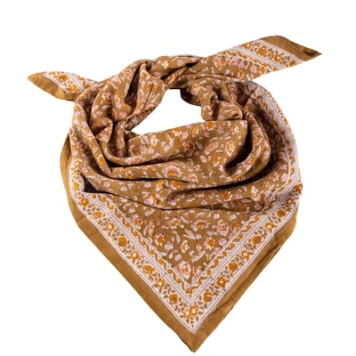 Foulard en coton imprimé au blockprint BINDI ATELIER