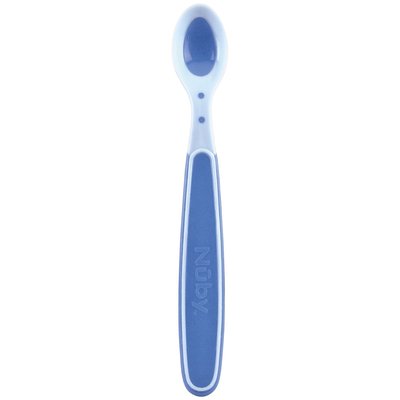 Lot de 3 cuillères thermosensibles bleu - Nuby NUBY