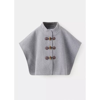 Cape en drap de laine avec brandebourg MANGO KIDS