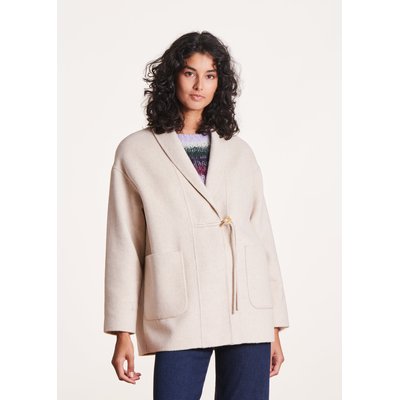 Manteau court en laine LA FEE MARABOUTEE