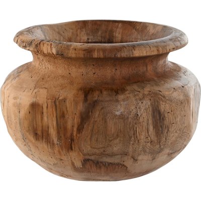 Vase décoratif en teck naturel   style artisanal RECOLLECTION