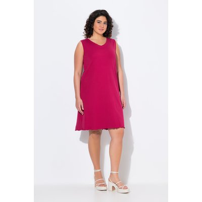Robe trapèze en coton bio, lisière ondulée ULLA POPKEN