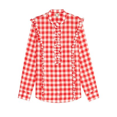Chemise Prairy ?� carreaux rouges INES DE LA FRESSANGE PARIS