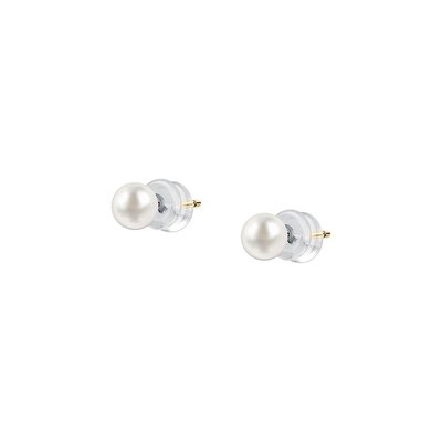 Puces en or 375 et perle de culture CLEOR