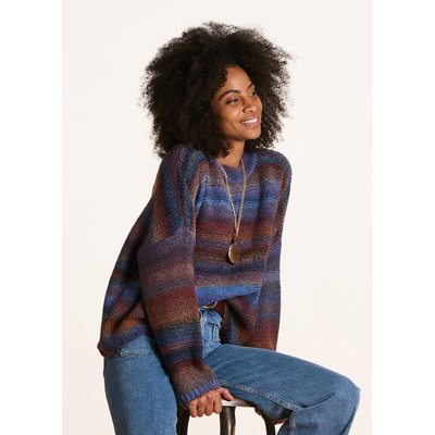 Pull oversize en laine maille moulinée LA FEE MARABOUTEE