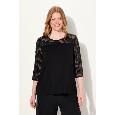 Blouse à col rond et manches 3/4 ULLA POPKEN